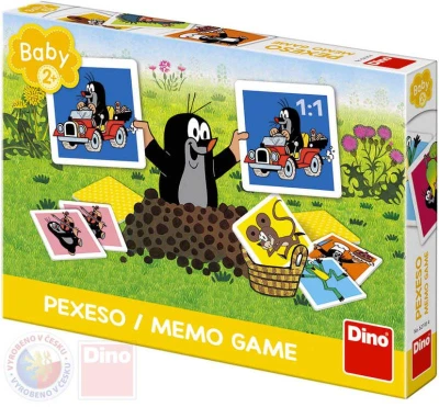Dino Hra baby pexeso Krtečkovo velké (Krtek) 24 kartiček v krabici