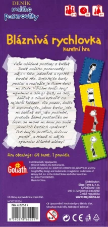 Dino Hra Denník malého poseroutky Bláznivá rýchlovka (spoločenská hra)