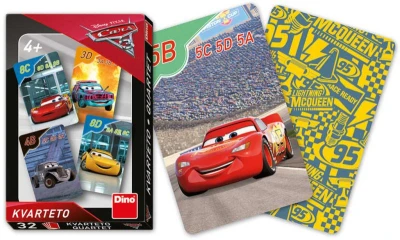 Dino Hra karetní Kvarteto Cars 3 (Auta) (společenská hra) Dino Hra karetní Kvarteto Cars 3 (Auta) (společenská hra)