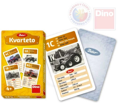 Dino Hra karetní Kvarteto Zetor (společenská hra) Dino Hra karetní Kvarteto Zetor (společenská hra)