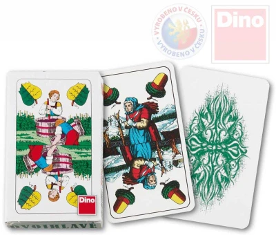 Dino HRA Karty hrací dvouhlavé Mariáš (společenská hra) Dino HRA Karty hrací dvouhlavé Mariáš (společenská hra)