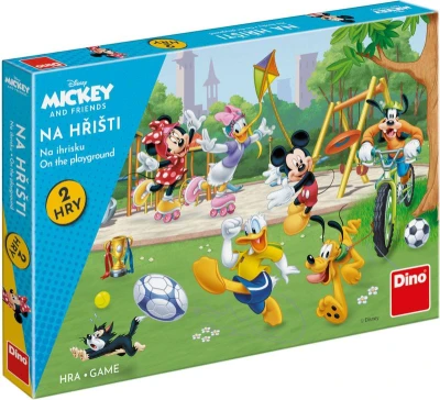 Dino Hra Mickey Mouse a kamarádi na hřišti 2v1 (společenská hra) Dino Hra Mickey Mouse a kamarádi na hřišti 2v1 (společenská hra)