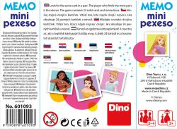 Dino HRA Pexeso Disney III. mini 12 dvojic 4 druhy (společenská hra)