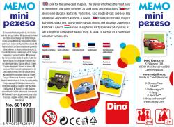 Dino HRA Pexeso Disney III. mini 12 dvojic 4 druhy (společenská hra)