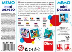 Dino HRA Pexeso Disney III. mini 12 dvojic 4 druhy (společenská hra)