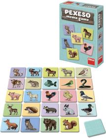 Dino Hra pexeso Zvířátka 48 kartiček (společenská hra) Dino Hra pexeso Zvířátka 48 kartiček (společenská hra)