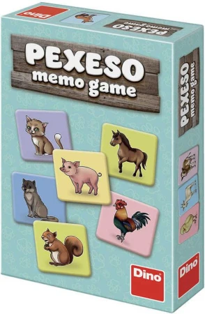 Dino Hra pexeso Zvířátka 48 kartiček (společenská hra)