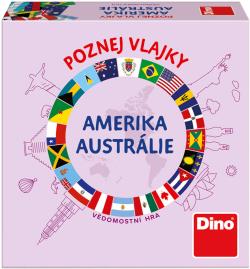 Dino Hra Poznej vlajky Amerika a Austrálie karetní (společenská hra) Dino Hra Poznej vlajky Amerika a Austrálie karetní (společenská hra)