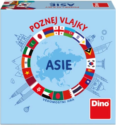Dino Hra Poznej vlajky Asie karetní (společenská hra)