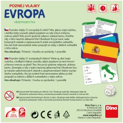 Dino Hra Poznej vlajky Evropa karetní (společenská hra)