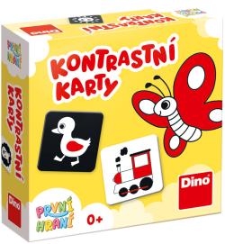 Dino HRA První hraní: Kontrastní karty 20ks 11x11cm pro miminko