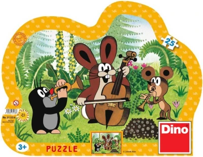 Dino Hra Puzzle Krtek muzikant (Krteček) 25 dílků v krabici Dino Hra Puzzle Krtek muzikant (Krteček) 25 dílků v krabici