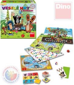Dino Hra Veselé hry s Krtkem (Krteček) set 5 her 5v1 (společenská hra) Dino Hra Veselé hry s Krtkem (Krteček) set 5 her 5v1 (společenská hra)