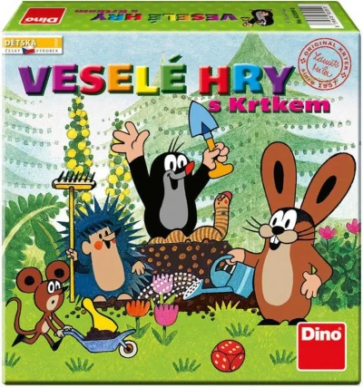 Dino Hra Veselé hry s Krtkem (Krteček) set 5 her 5v1 (společenská hra)