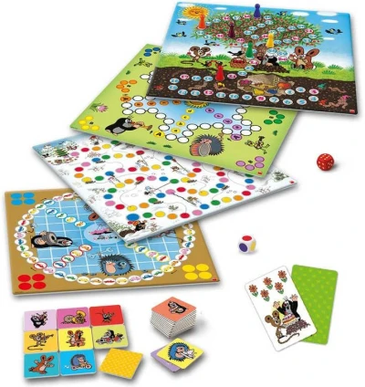 Dino Hra Veselé hry s Krtkem (Krteček) set 5 her 5v1 (společenská hra)