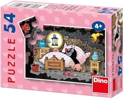 Dino Minipuzzle 54 dílků Krtek (Krteček) 20x13cm 8 druhů skládačka