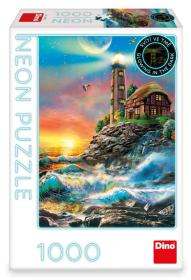 Dino Puzzle 1000 dílků Maják Neon svítící ve tmě
