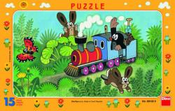 Dino PUZZLE 15 dílků Krtek (krteček) a lokomotiva Dino PUZZLE 15 dílků Krtek (krteček) a lokomotiva