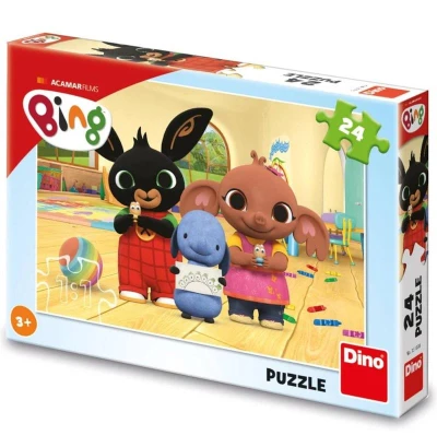 Dino Puzzle 24 dílků dětské Bing maluje
