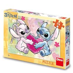 Dino Puzzle 24 Stitch: love story 24 dílků