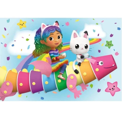 Dino Puzzle Gábi na duze 2x48 dílků 26x18cm skládačka