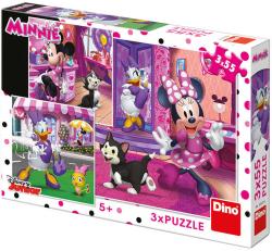 Dino Puzzle 3x55 dílků Disney Den s Minnie Mouse skládačka 18x18cm 3v1 Dino Puzzle 3x55 dílků Disney Den s Minnie Mouse skládačka 18x18cm 3v1