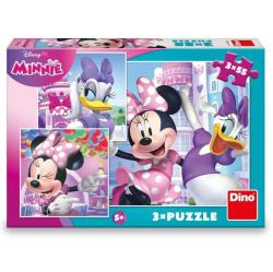Dino Puzzle 3x55 Minnie a Daisy