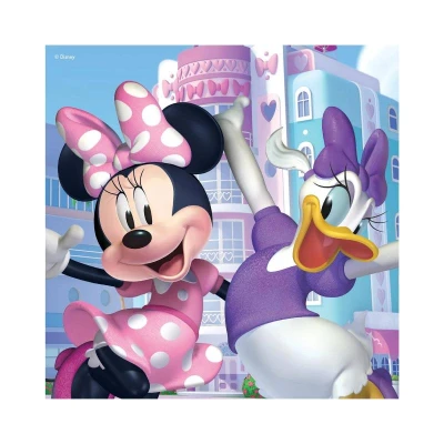 Dino Puzzle 3x55 dílků Disney Minnie a Daisy 18x18cm skládačka 3v1 v krabici