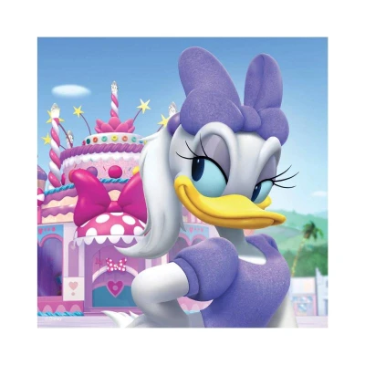 Dino Puzzle 3x55 dílků Disney Minnie a Daisy 18x18cm skládačka 3v1 v krabici