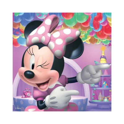 Dino Puzzle 3x55 dílků Disney Minnie a Daisy 18x18cm skládačka 3v1 v krabici