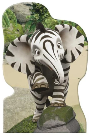 Dino Puzzle 4x54 dílků Zafari: Zoomba a kamarádi 13x19cm skládačka 4v1