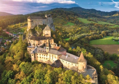 Dino Puzzle 500 dílků Oravský hrad Slovensko foto 47x33cm skládačka