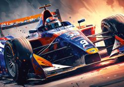 Dino Puzzle Auto formule 47x33cm foto skládačka 500 dílků