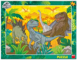 Dino Puzzle deskové 40 dílků Jurský svět 32x24cm skládačka Dino Puzzle deskové 40 dílků Jurský svět 32x24cm skládačka