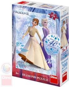 Dino Puzzle diamond Frozen II (Ledové Království) 200 dílků skládačka s diamanty Dino Puzzle diamond Frozen II (Ledové Království) 200 dílků skládačka s diamanty