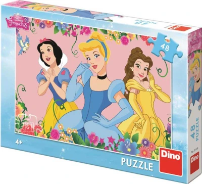 Dino Puzzle Disney Rozkvetlé Princezny 48 dílků 26x18cm skládačka v krabici Dino Puzzle Disney Rozkvetlé Princezny 48 dílků 26x18cm skládačka v krabici