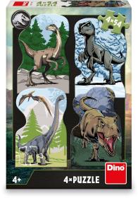 Dino Puzzle Jurský svět 4x54 dílků 13x19cm skládačka