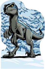 Dino Puzzle Jurský svět 4x54 dílků 13x19cm skládačka