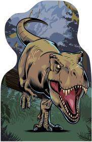 Dino Puzzle Jurský svět 4x54 dílků 13x19cm skládačka