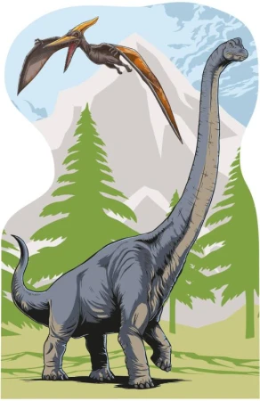 Dino Puzzle Jurský svět 4x54 dílků 13x19cm skládačka