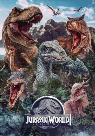Dino Puzzle Jurský svět (Jurassic World) 33x47cm skládačka 500 dílků