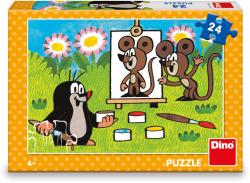Dino Puzzle Krtek maliarom 26x18cm Krtko 24 dielikov skladačka