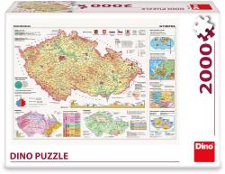 Dino Puzzle Mapy České republiky 97x69cm skládačka 2000 dílků