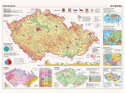 Dino Puzzle Mapy České republiky 97x69cm skládačka 2000 dílků