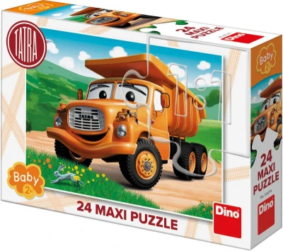 Dino Puzzle Maxi Auto Tatra na louce 24 dílků 66x47cm skládačka