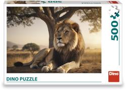 Dino Puzzle Odpočívající lev 47x33cm foto skládačka 500 dílků