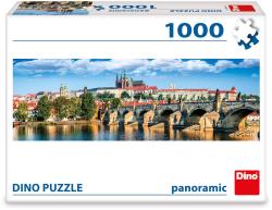 Dino Puzzle panoramatické 1000 dílků Pražský hrad 96x32cm skládačka