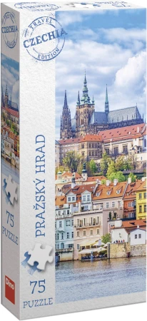 Dino Puzzle panoramatické 75 dílků Pražský hrad 11x30cm skládačka