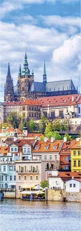 Dino Puzzle panoramatické 75 dílků Pražský hrad 11x30cm skládačka