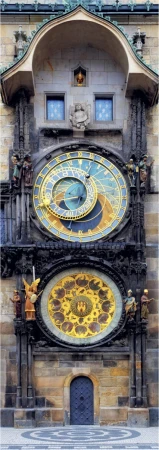 Dino Puzzle panoramatické 75 dílků Staroměstský orloj 11x30cm skládačka